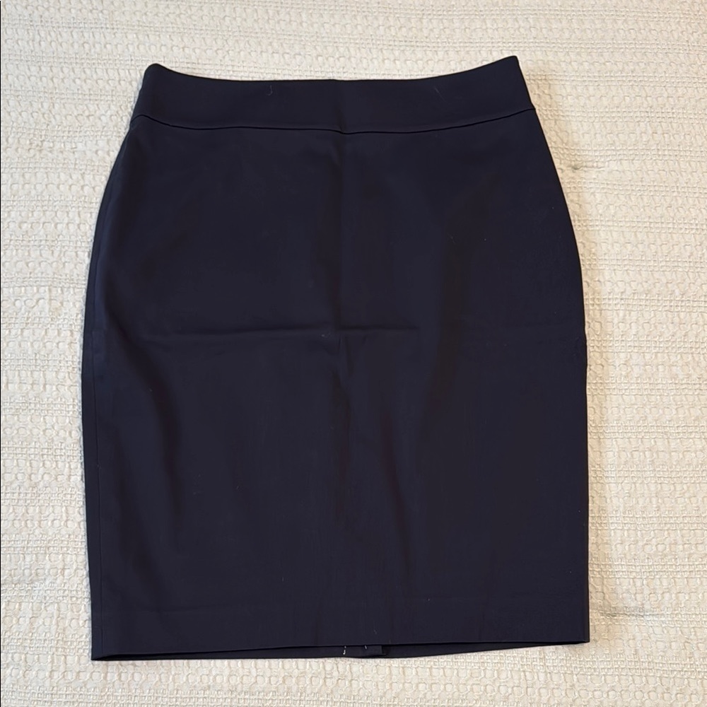Ann Taylor Deep Navy Knee-Length Pencil Skirt